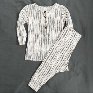 6-12M Harlow Top and Bottoms Lou Lou and Company